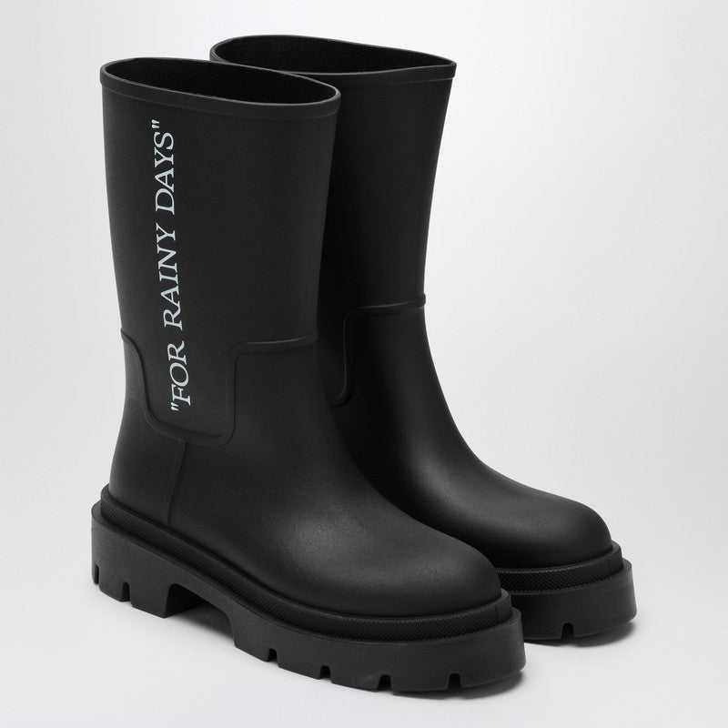Off White - Off White Off-White™ Boots For Rainy Days black - Men’s Shoes
