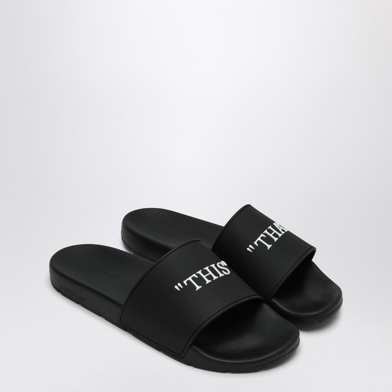 Off White - Off White Off-White™ Black This That slides - Slippers & Flip-flops