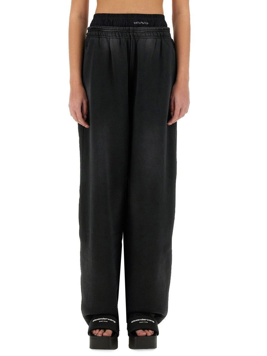 ALEXANDERWANG.T - Alexanderwang.T Pants With Logo - Women’s Pants