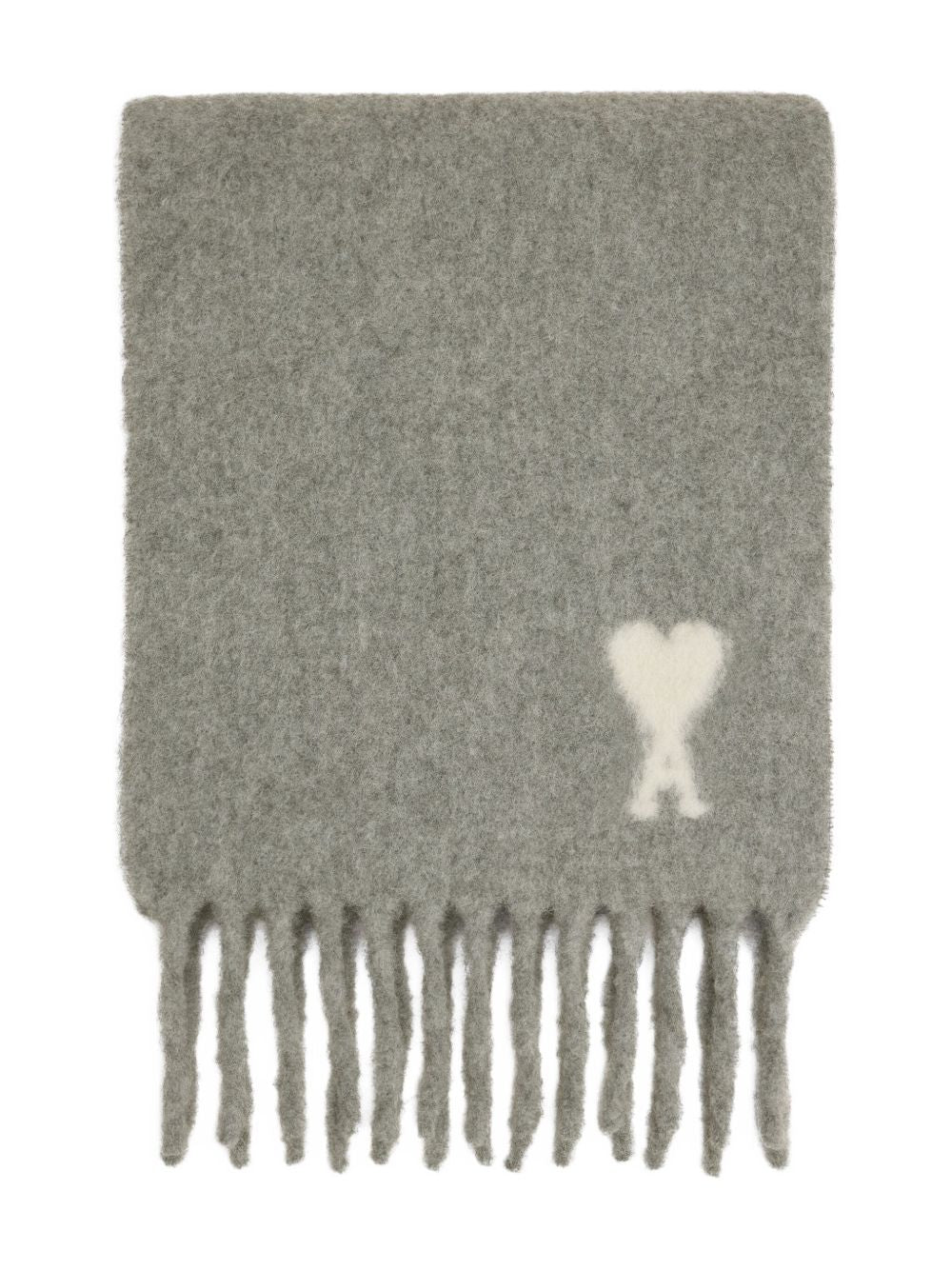Ami Paris - Ami Paris Scarfs Light Grey - Scarves Hats & Gloves