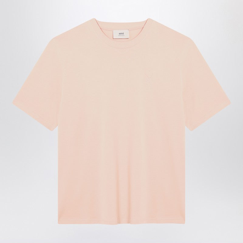 Ami Paris - Ami Paris Blush pink Ami De Coeur t-shirt - Topwear