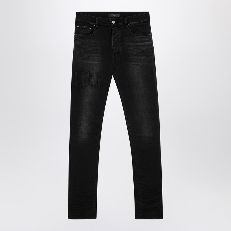 Amiri - AMIRI Vintage black skinny jeans with logo embroidery - Men’s Clothing