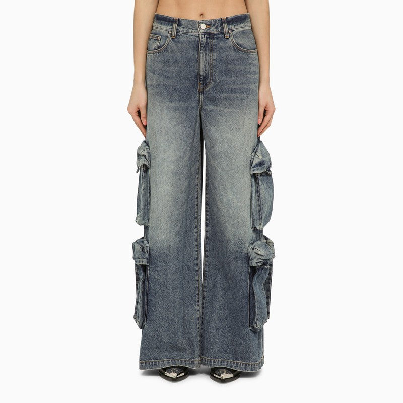 Amiri - AMIRI Jeans baggy cargo in denim blue - Trousers