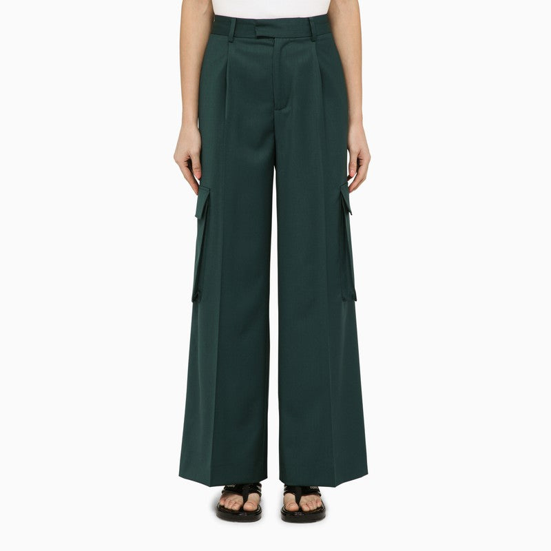 Amiri - AMIRI Forest green wool trousers - Trousers
