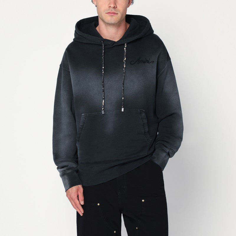 Amiri - AMIRI Black Bandana Hoodie - Topwear