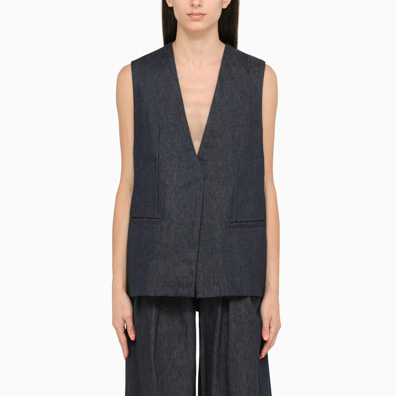 Amiri - AMIRI Blue cotton waistcoat - Jackets