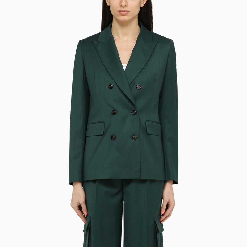 Amiri - AMIRI Forest green double-breasted jacket in wool - Jackets
