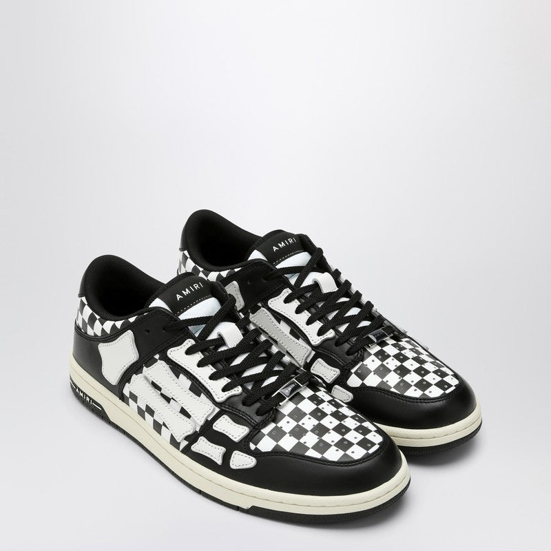 Amiri - AMIRI Skel Top Low Black/White Plaid Sneaker - Sneakers