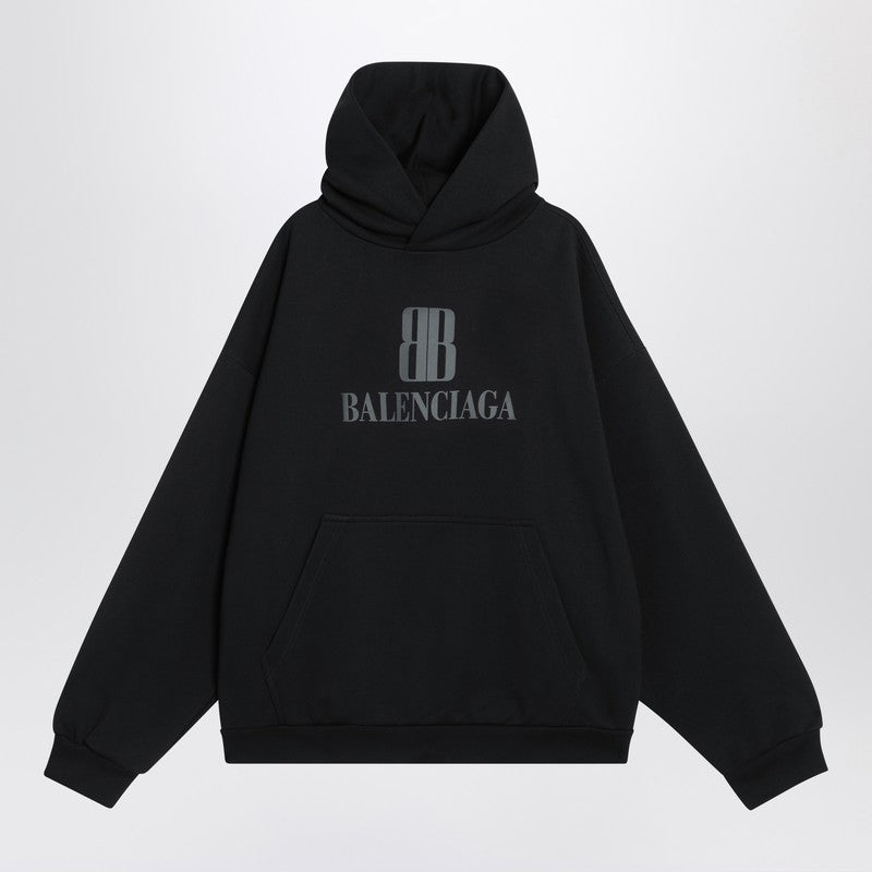 Balenciaga - Balenciaga Black Nano BB Medium Fit sweatshirt - Topwear