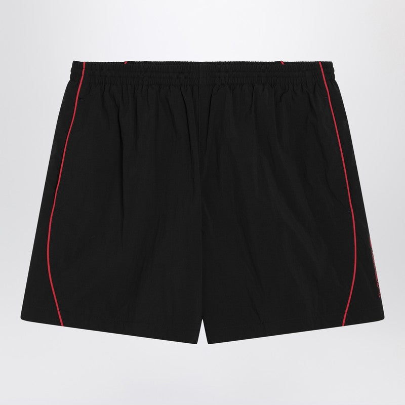 Balenciaga - Balenciaga Black technical fabric short with logo - Short trousers