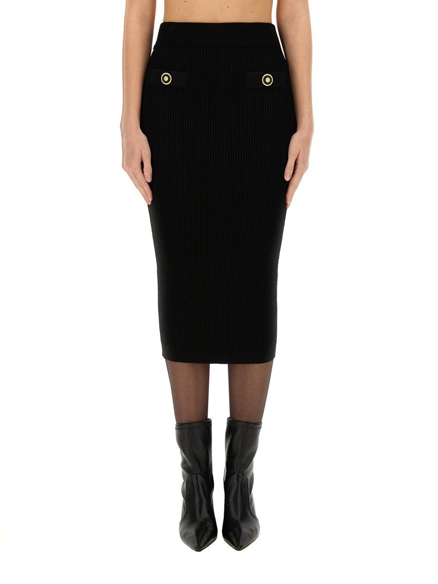 Balmain - Balmain Knitted Midi Skirt - Women’s Clothing