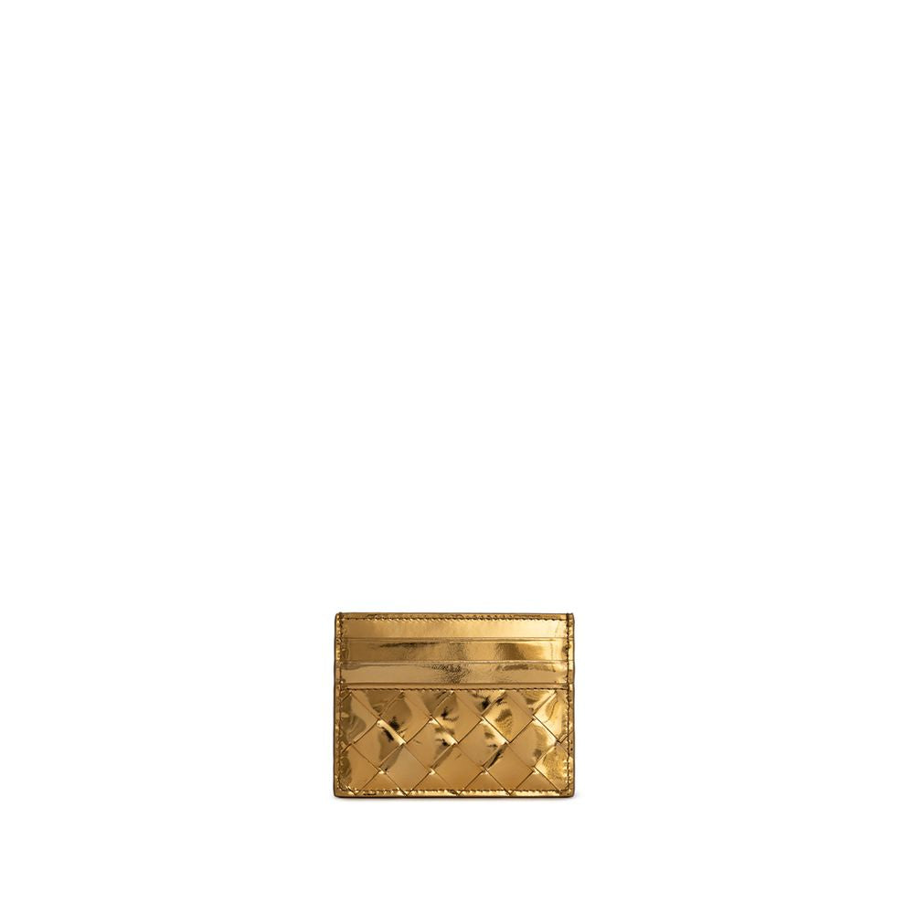 Bottega Veneta - Metallic Intrecciato Card Case - Small Leather Goods