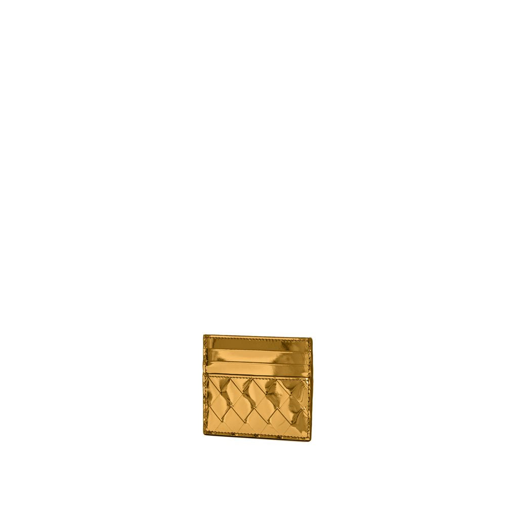 Bottega Veneta - Metallic Intrecciato Card Case - Small Leather Goods