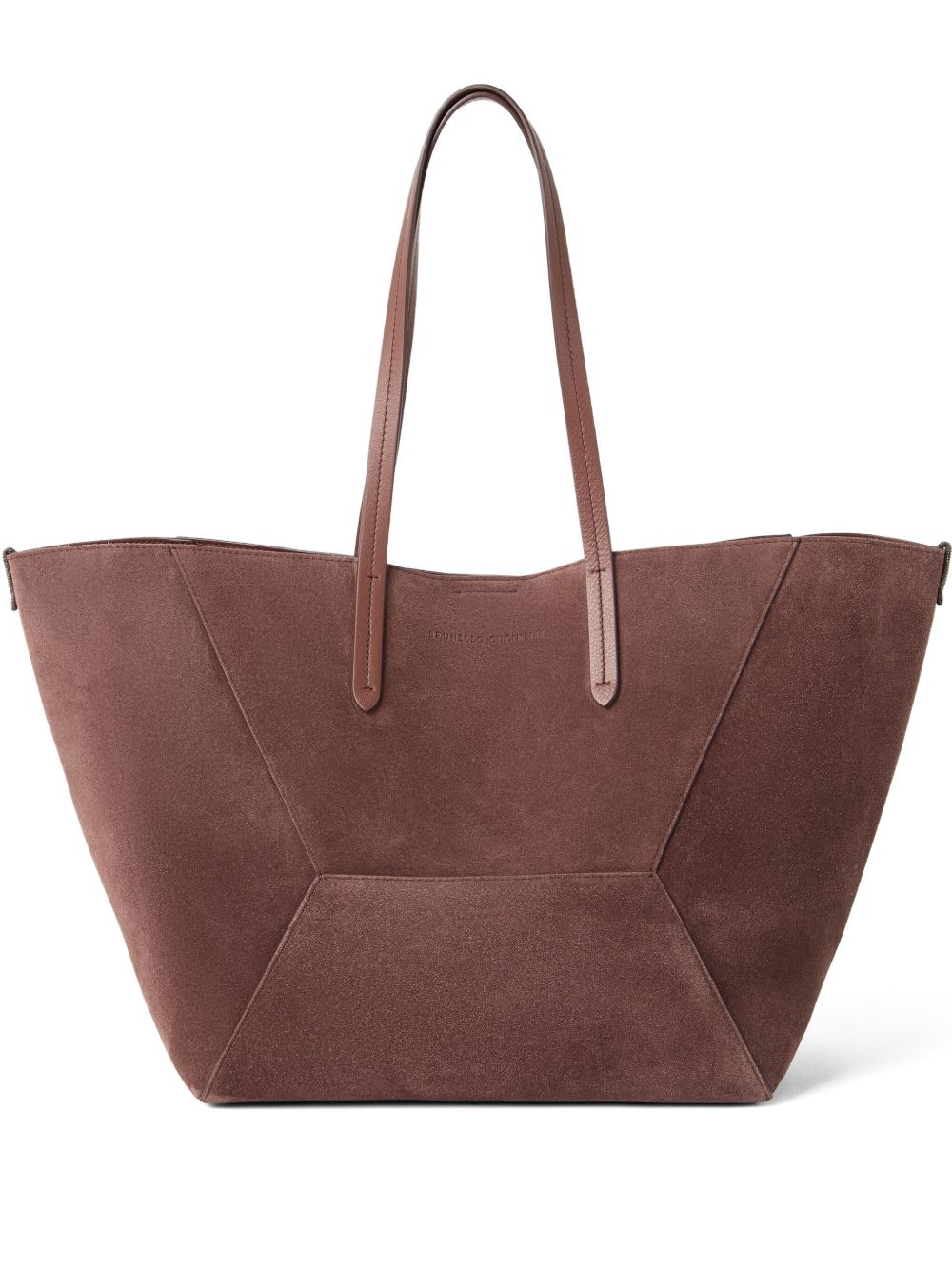 Brunello Cucinelli - Brunello Cucinelli BC Duo bag in suede with monili - Shopper