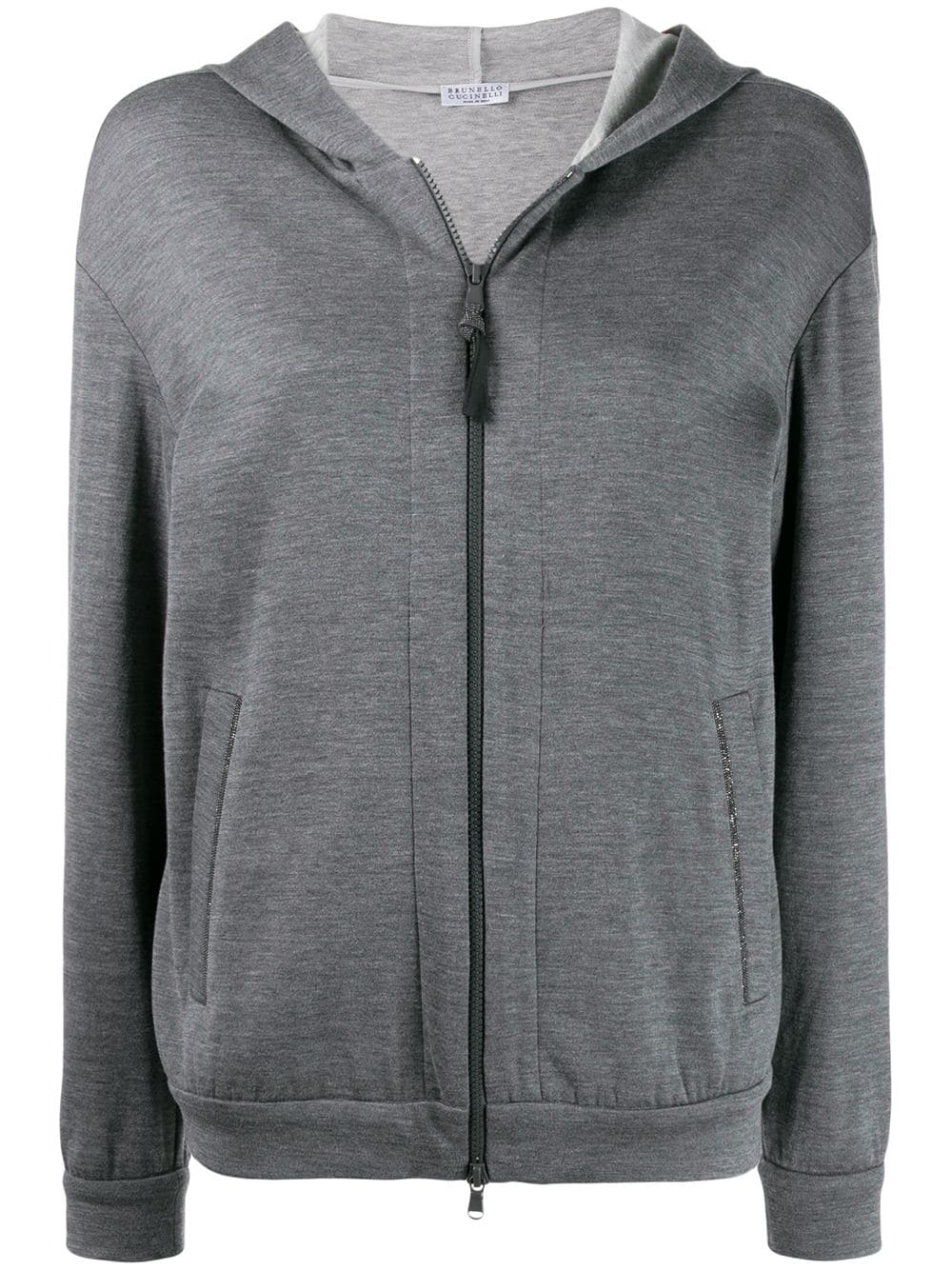 Brunello Cucinelli - Brunello Cucinelli zipped long-sleeve hoodie - Topwear