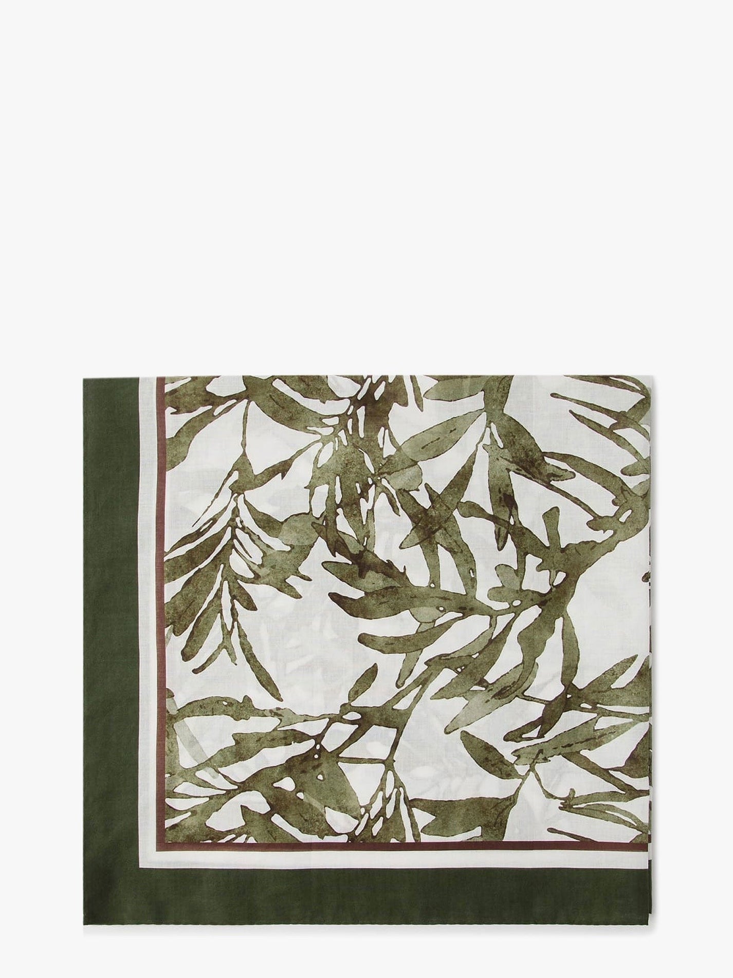 Brunello Cucinelli - Brunello Cucinelli Cotton Foulard With Herbarium Print - Woman->Accessories->Scarves->Foulard