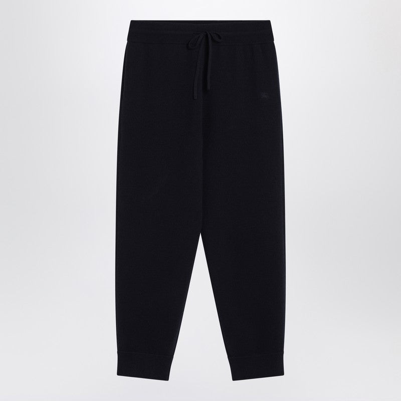 Burberry - Burberry Navy blue cashmere-blend jogging pants - Trousers