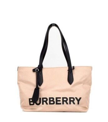 Burberry - Burberry Small Logo Tote Rose Beige - Women’s Bags