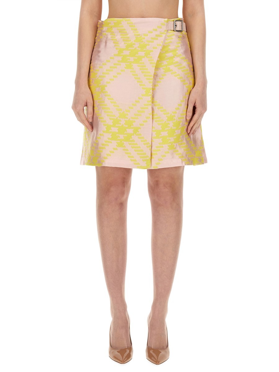 Burberry - Burberry Check Pattern Skirt - Women’s Clothing