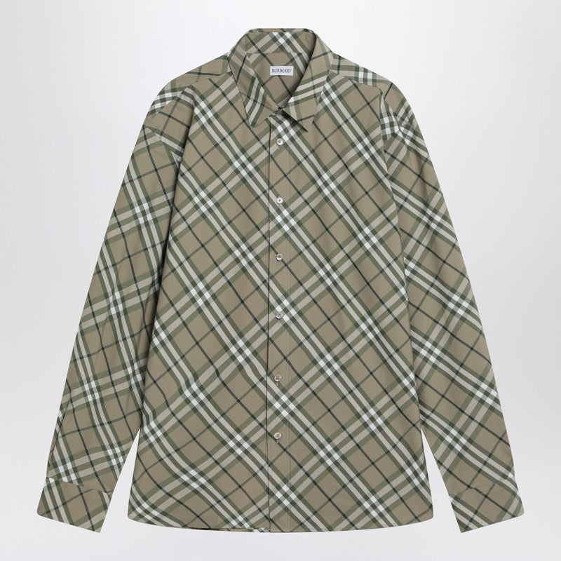 Burberry - Burberry Saxon Green check-patterned shirt - Shirts