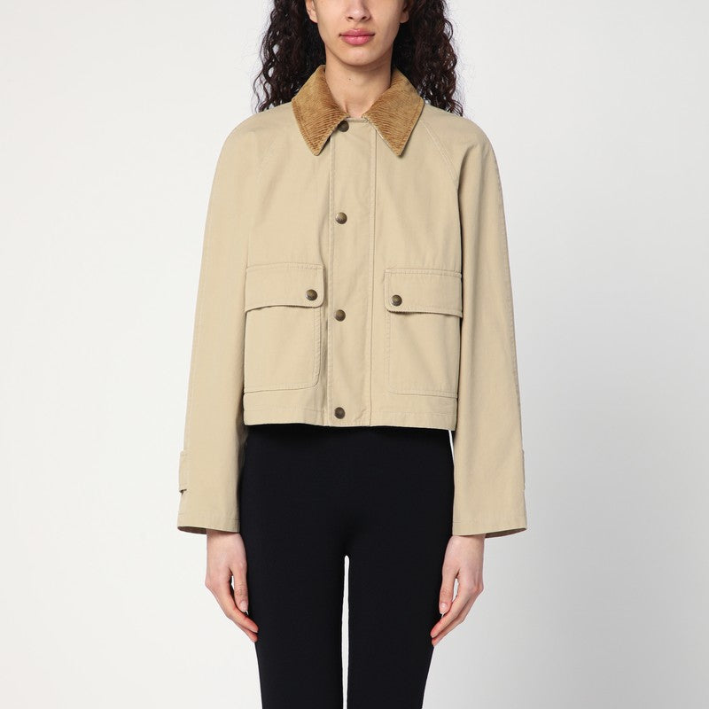 Burberry - Burberry Beige cropped cotton jacket - Jackets