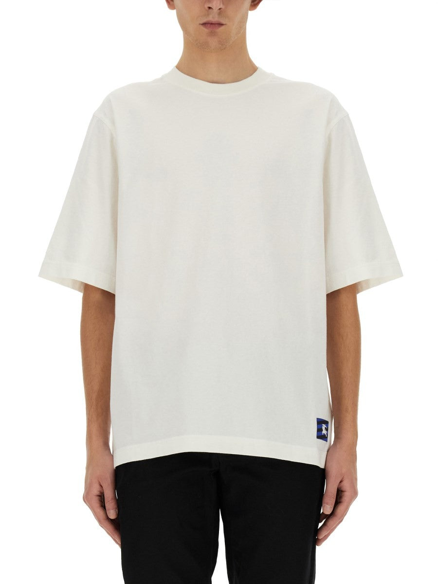 Burberry - Burberry T Shir With Ekd Patch - Men’s Tops