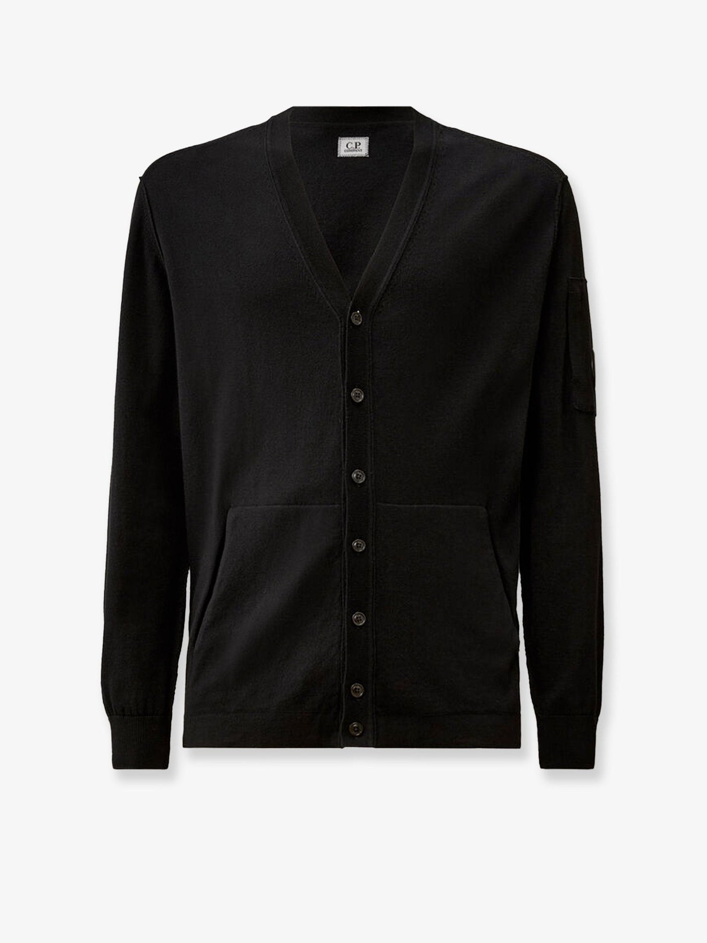 C.P.COMPANY - C.P.Company Cotton Cardigan With Logo Detail - Men’s Knitwear