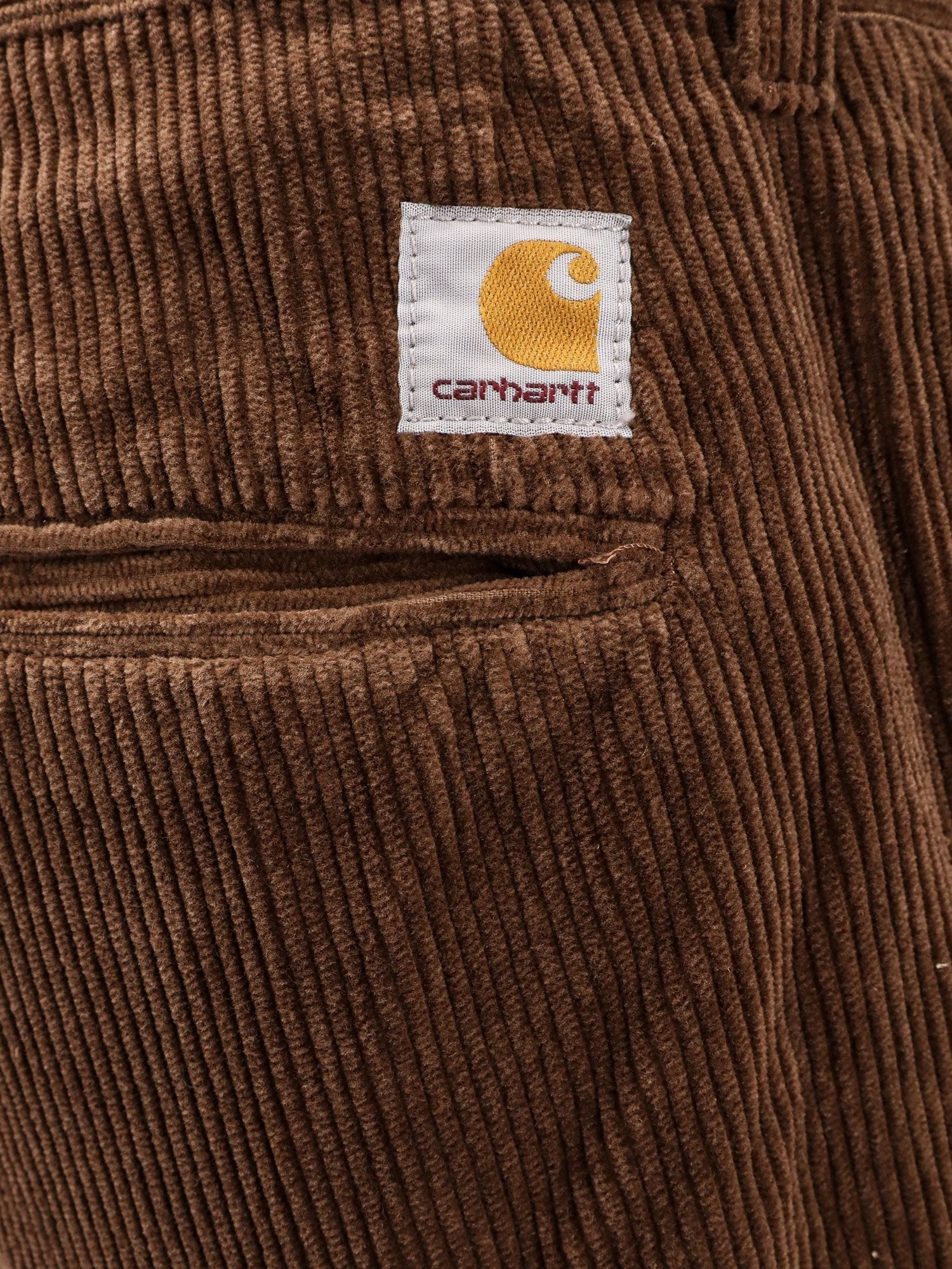 Carhartt Wip - Evan Corduroy Trouser With Logo Patch - Home->Man->Clothing->Trousers
