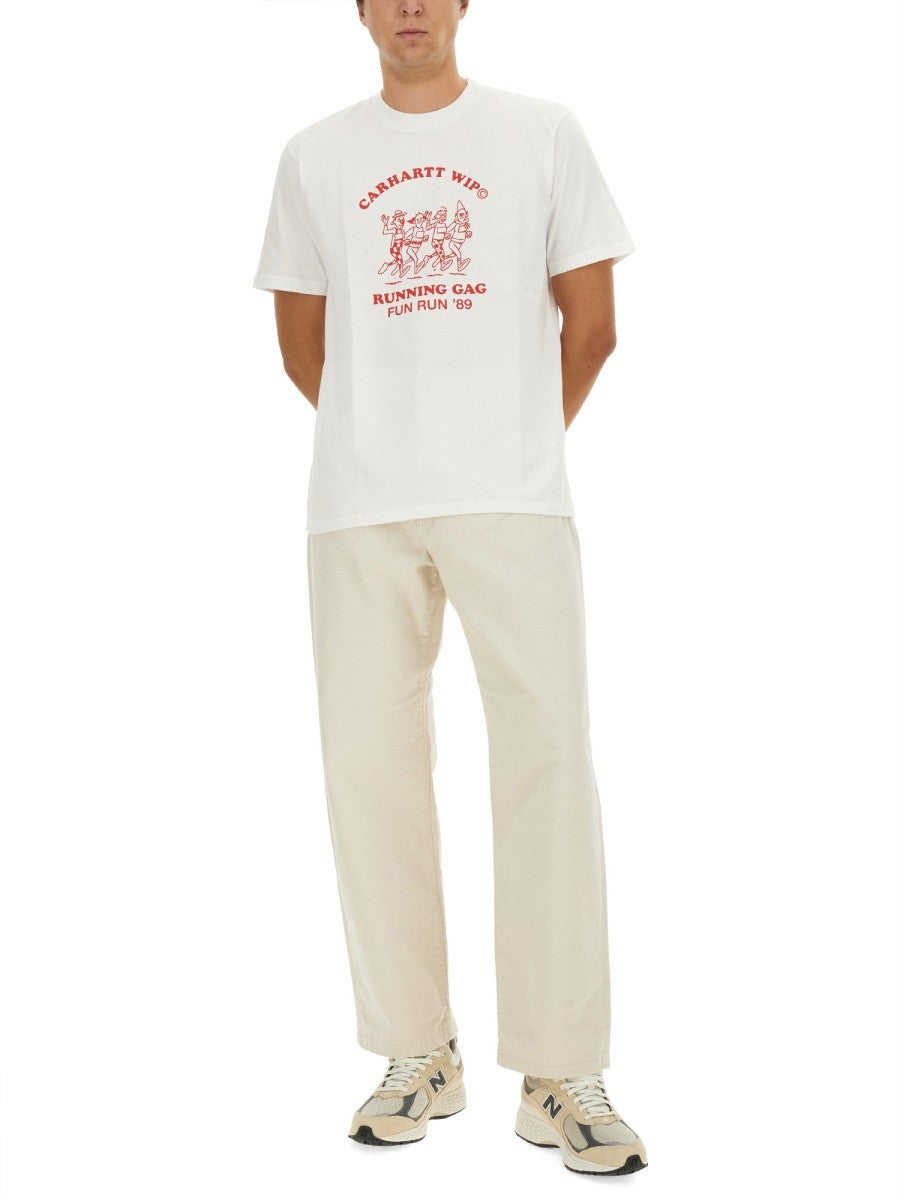 Carhartt Wip - T Shirt With Print - Home->Man->Clothing->T-Shirts