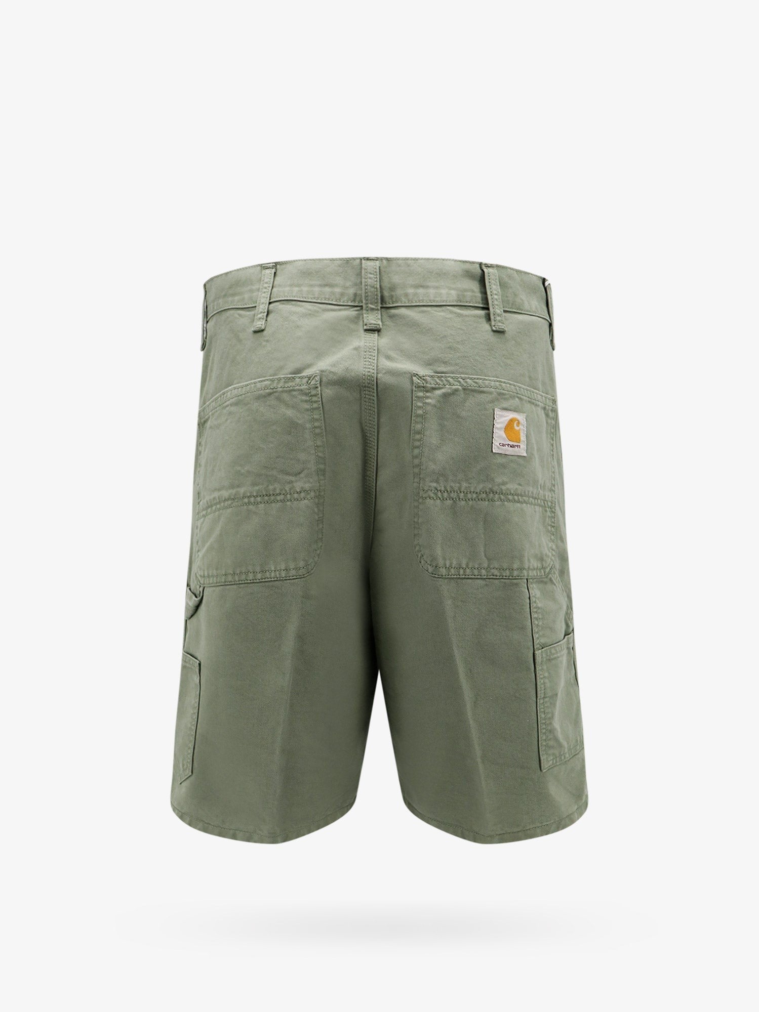 Carhartt Wip - Single Knee Cotton Bermuda Shorts With Logo Patch - Home->Man->Clothing->Shorts