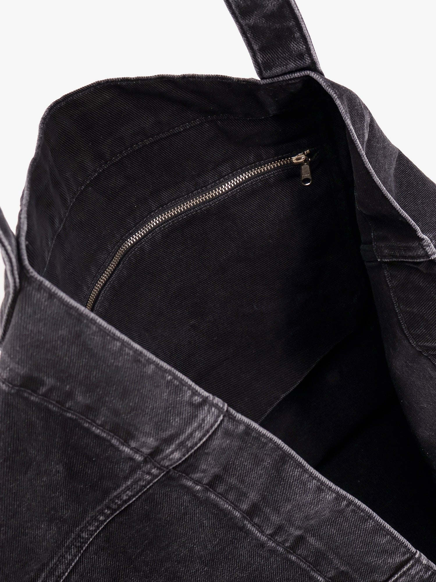 Carhartt Wip - Rivet Tote Black Denim Bag - Home->Man->Bags->Shoulder bags