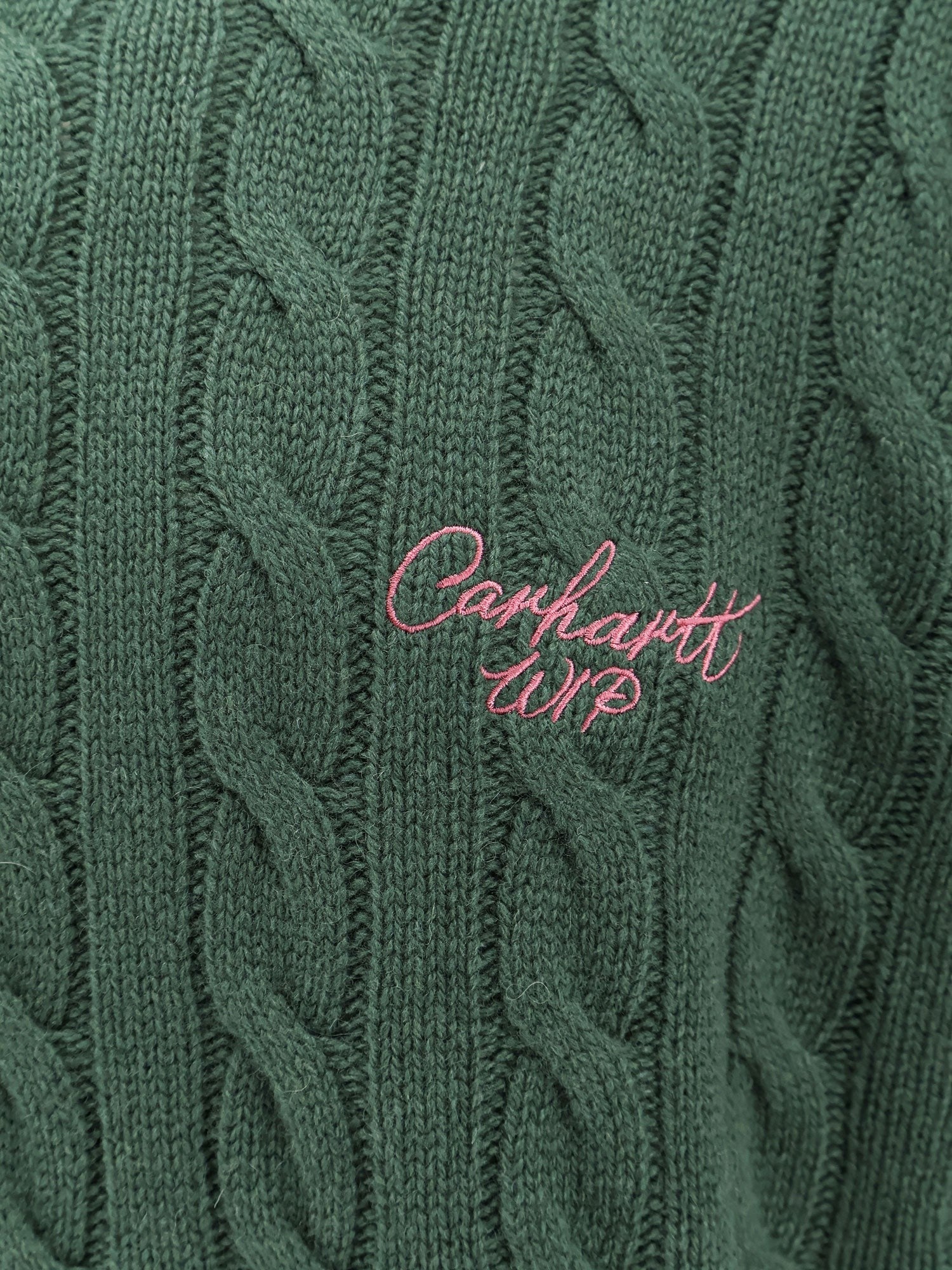 Carhartt Wip - Wool Blend Braided Sweater - Home->Man->Clothing->Knitwear