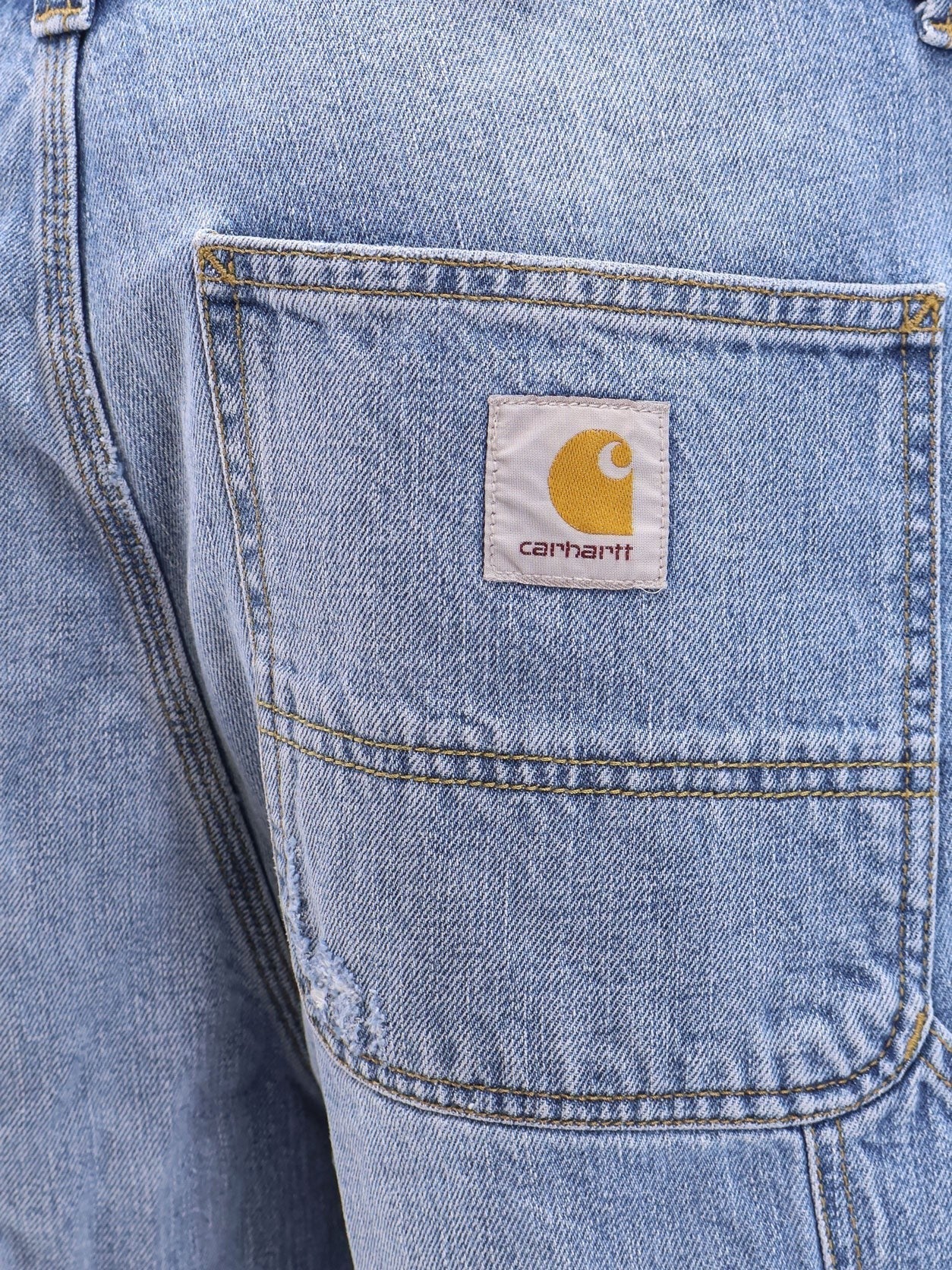 Carhartt Wip - Single Knee Denim Bermuda Shorts - Home->Man->Clothing->Shorts