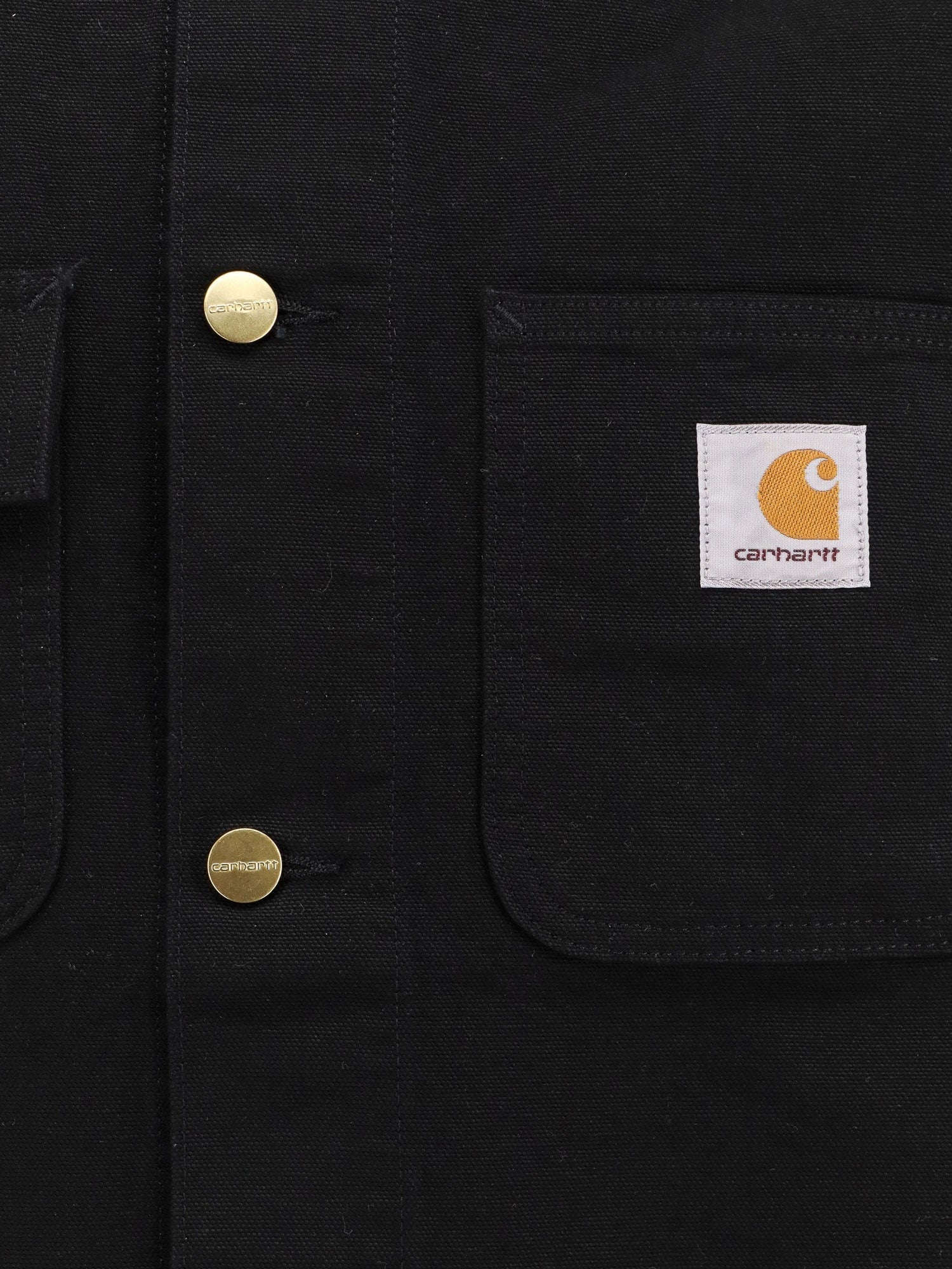 Carhartt Wip - Michigan Organic Cotton Jacket With Frontal Logo Patch - Home->Man->Clothing->Jackets