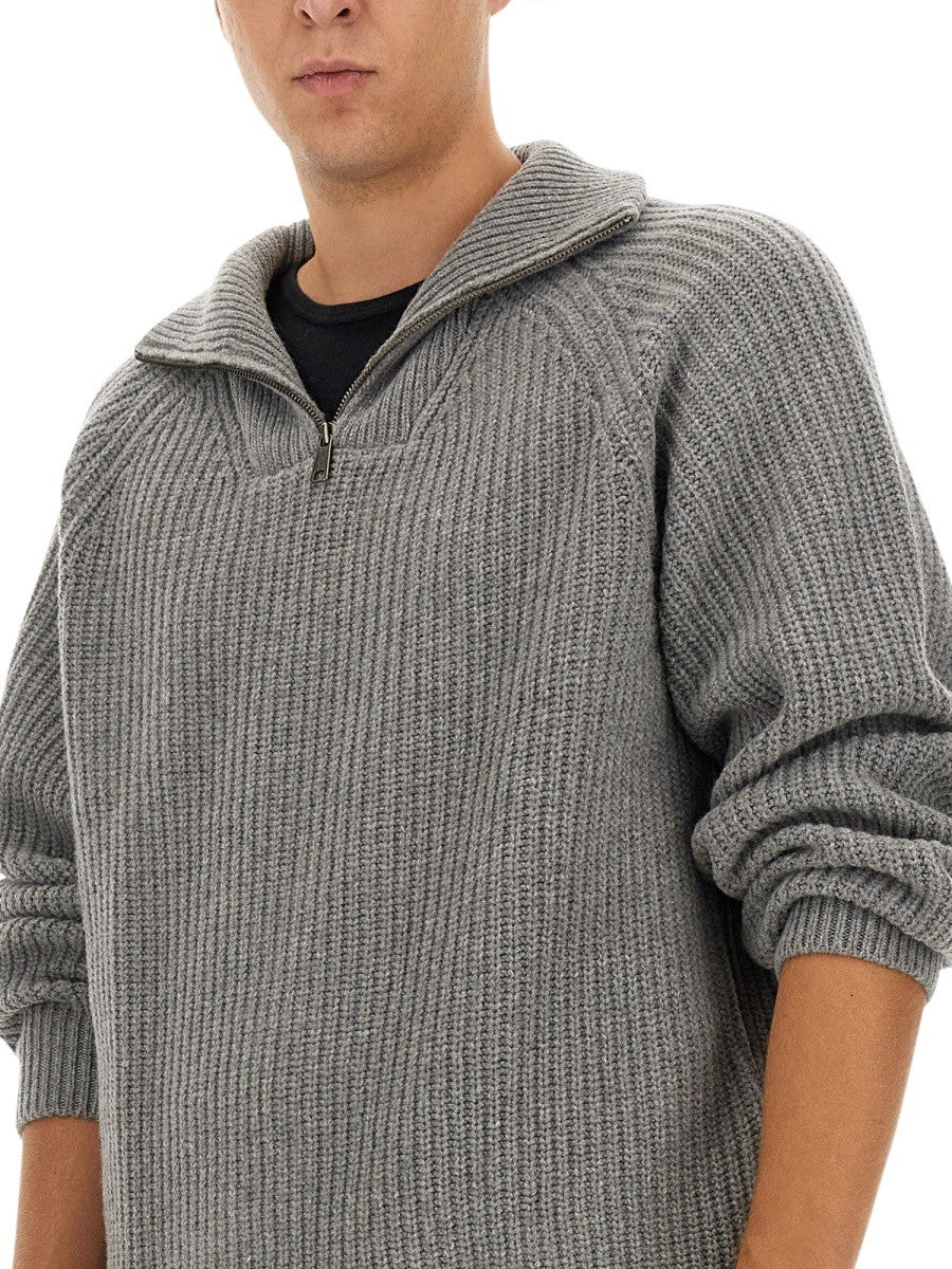 Carhartt Wip - Shirt With Zip. - Home->Man->Clothing->Sweaters