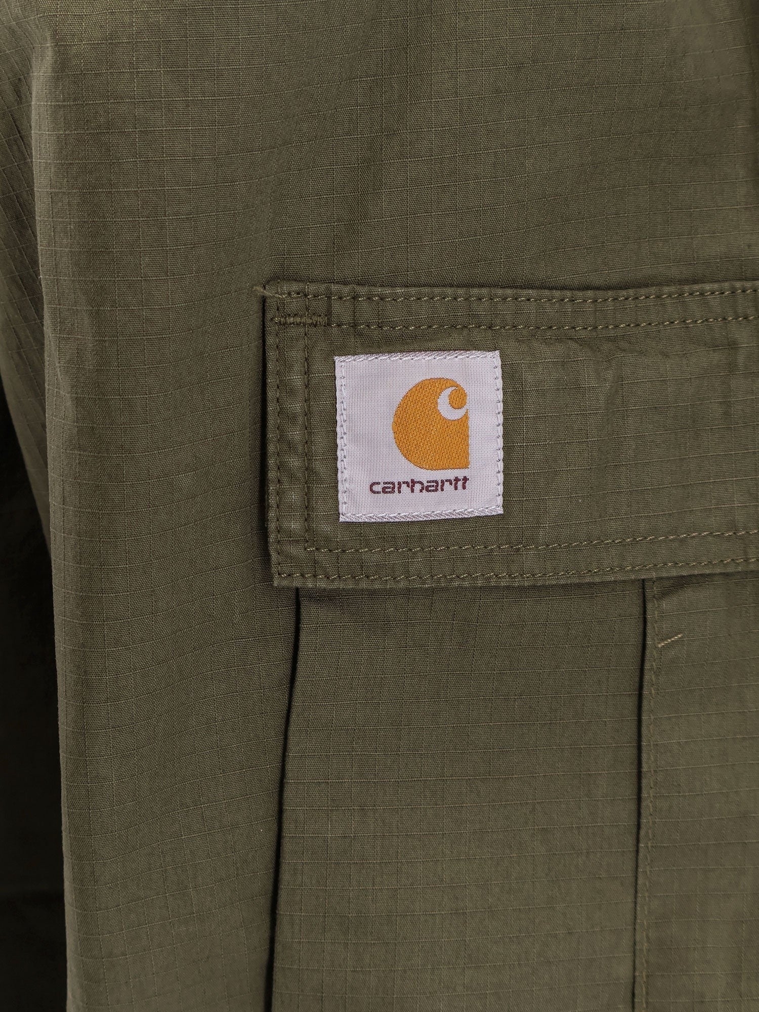 Carhartt Wip - Cotton Cargo Trouser With Back Logo Patch - Home->Man->Clothing->Trousers