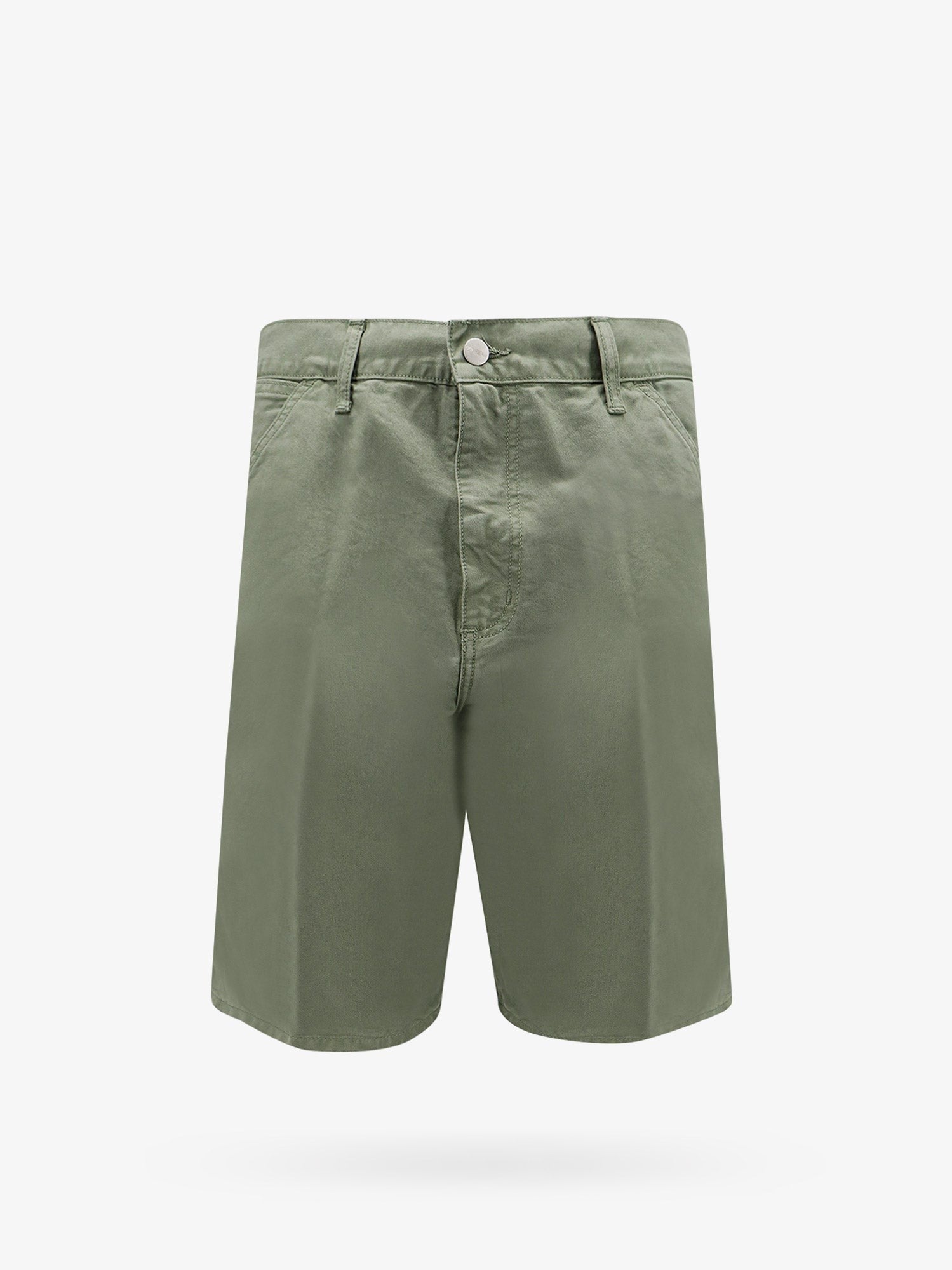 Carhartt Wip - Single Knee Cotton Bermuda Shorts With Logo Patch - Home->Man->Clothing->Shorts
