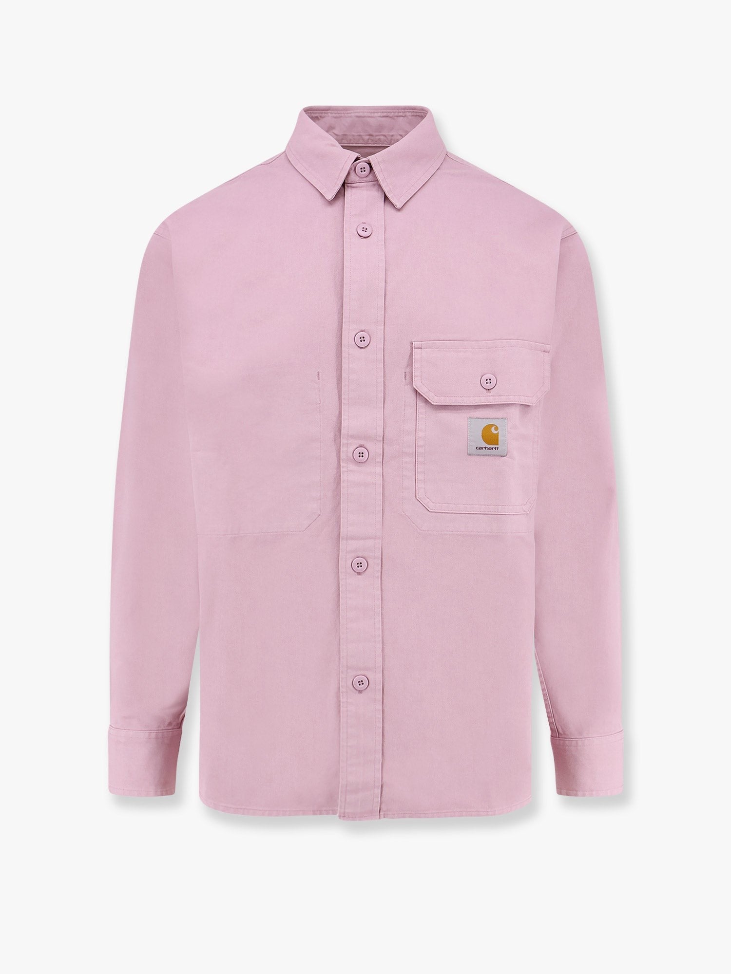 Carhartt Wip - Cotton Shirt With Logo Patch - Home->Man->Clothing->Shirts