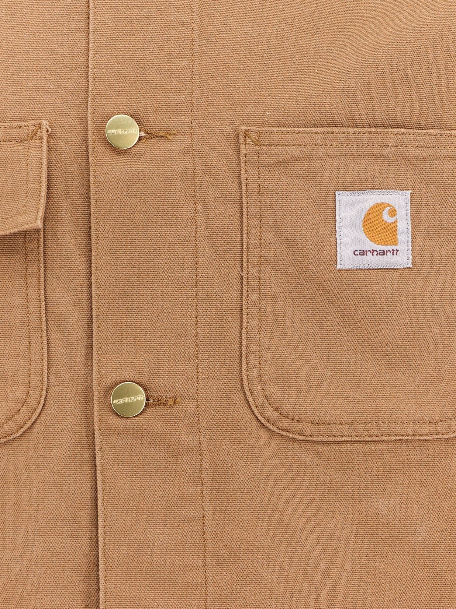 Carhartt Wip - Michigan Organic Cotton Jacket With Frontal Logo Patch - Home->Man->Clothing->Jackets