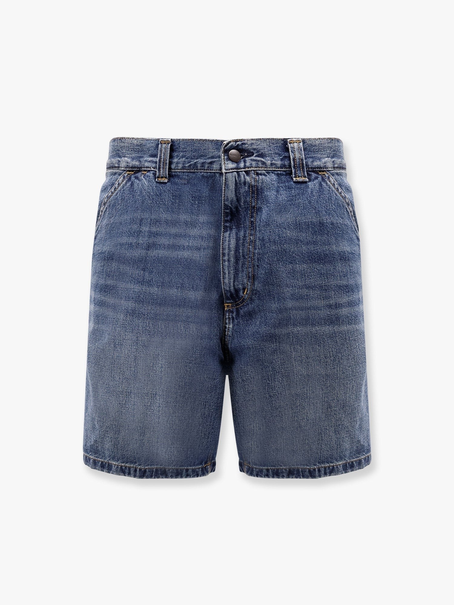 Carhartt Wip - Single Knee Denim Bermuda Shorts - Home->Man->Clothing->Shorts