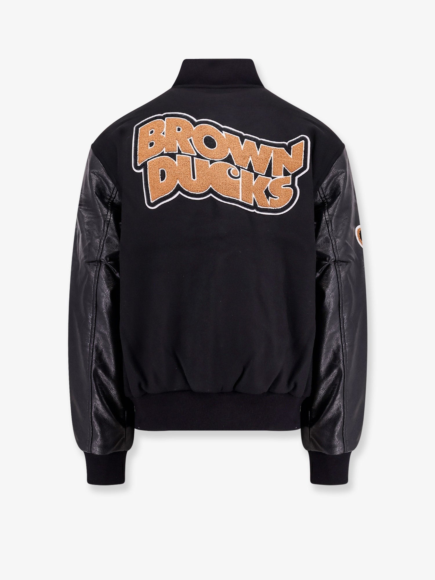 Carhartt Wip - Wool Blend Jacket With Alternative Material To Leather Sleeves - Home->Man->Clothing->Jackets