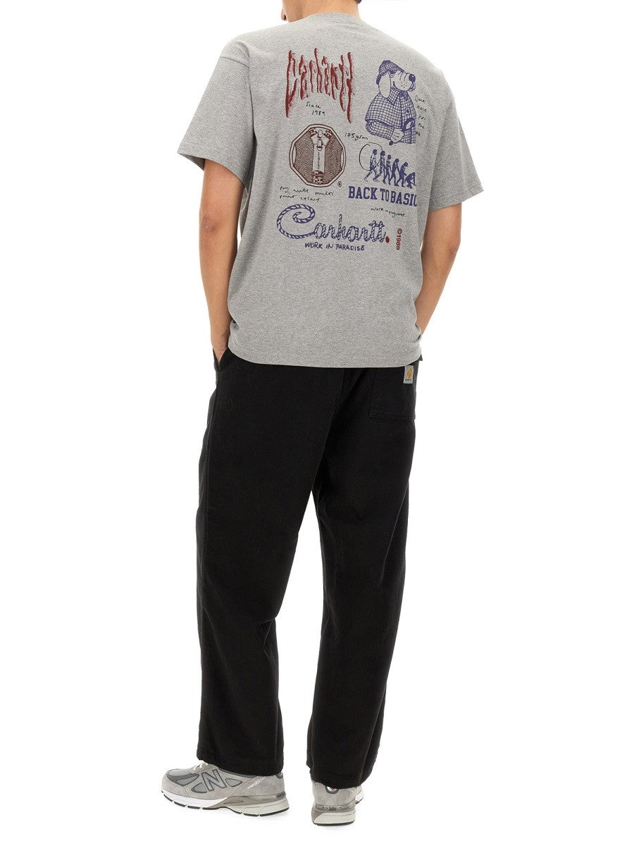 Carhartt Wip - T Shirt With Logo - Home->Man->Clothing->T-Shirts