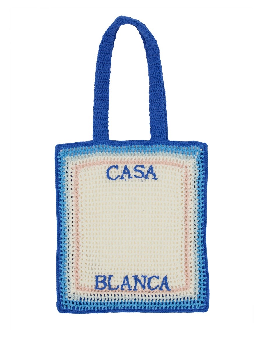 CASABLANCA - Casablanca Crochet Bag - Woman->Bags->Handbags