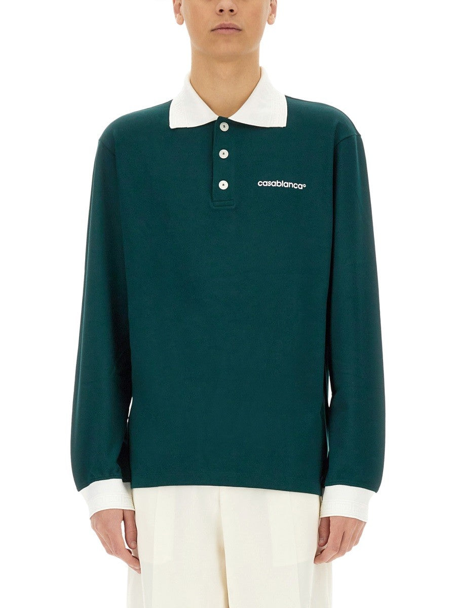 CASABLANCA - Casablanca Polo With Logo - Men’s Tops
