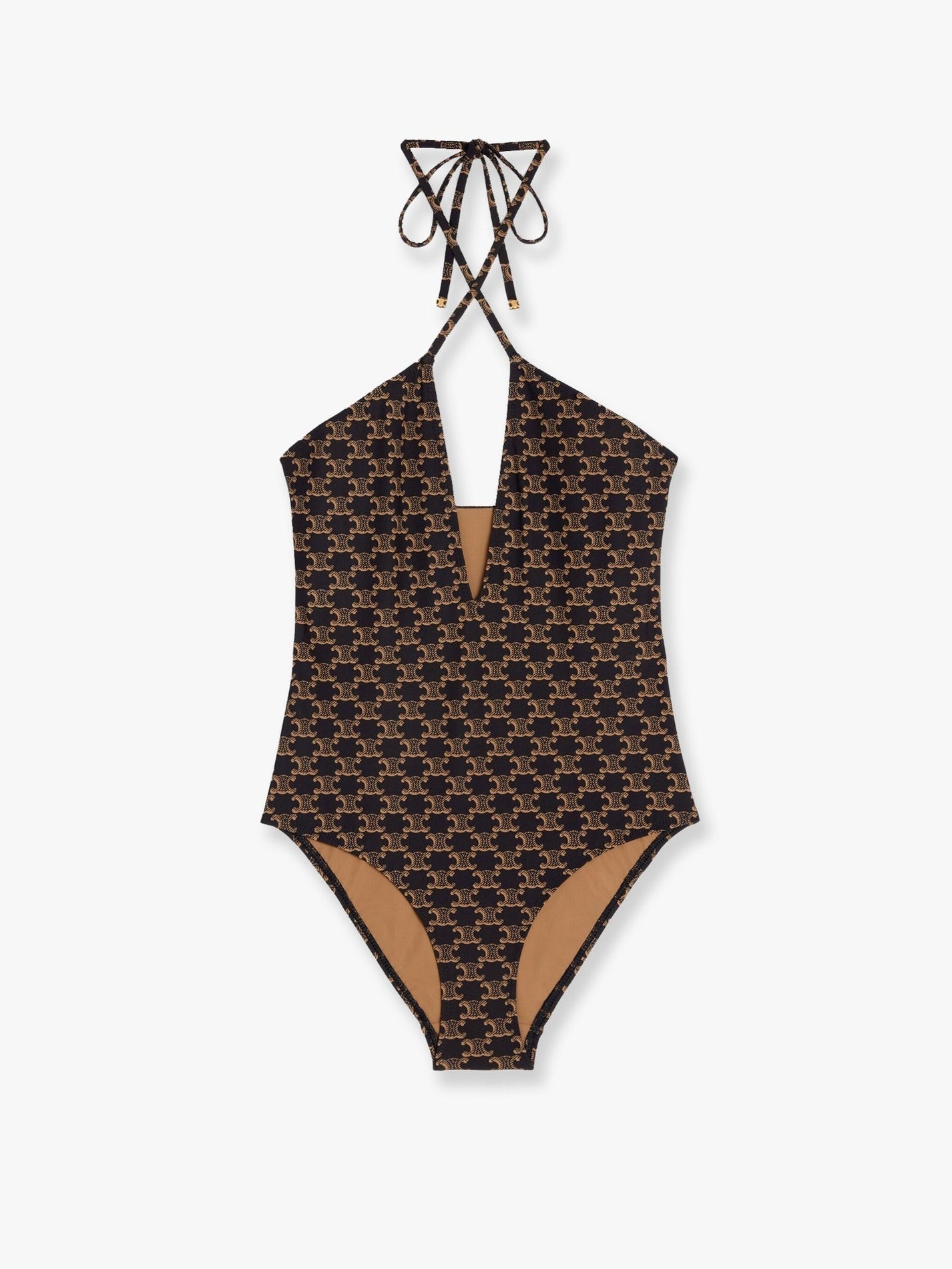 Celine - Celine One Piece Swimsuit With Triomphe Motif - Women’s Clothing