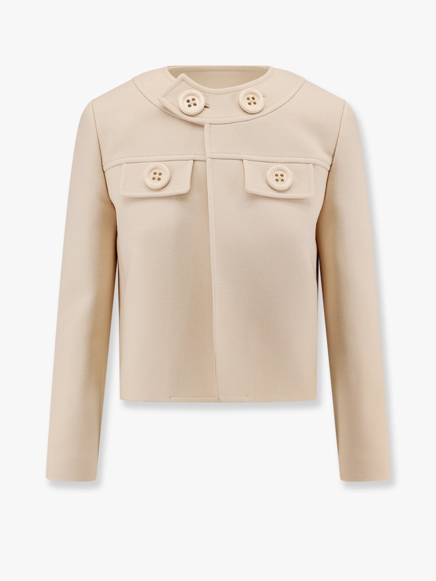 Celine - Celine Brompton Wool And Silk Blazer With Maxi Buttons - Woman->Clothing->Blazer and Gilet