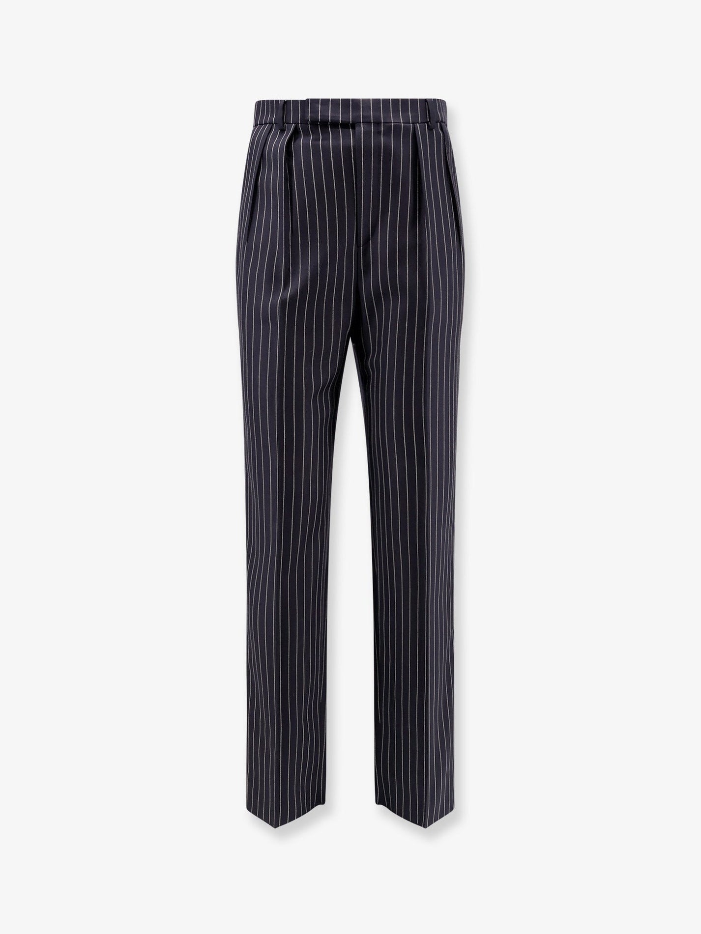 Celine - Celine Keith Wool Trousers With Pinstripe Motif - Men’s Pants