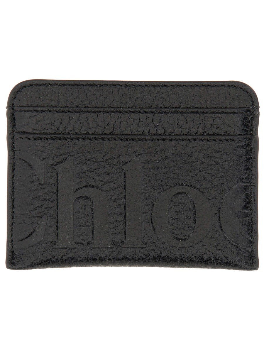 CHLOE’ - Chloe’ Leather Card Holder - Woman->Accessories->Wallets
