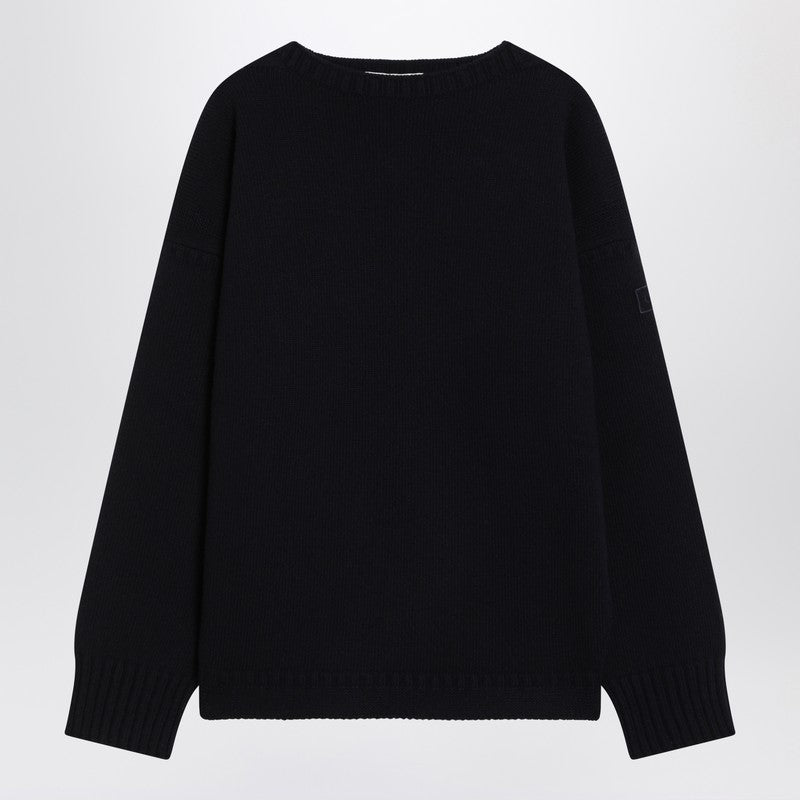 Chloé - Chloé Navy blue sweater in wool and cashmere - Knitwear