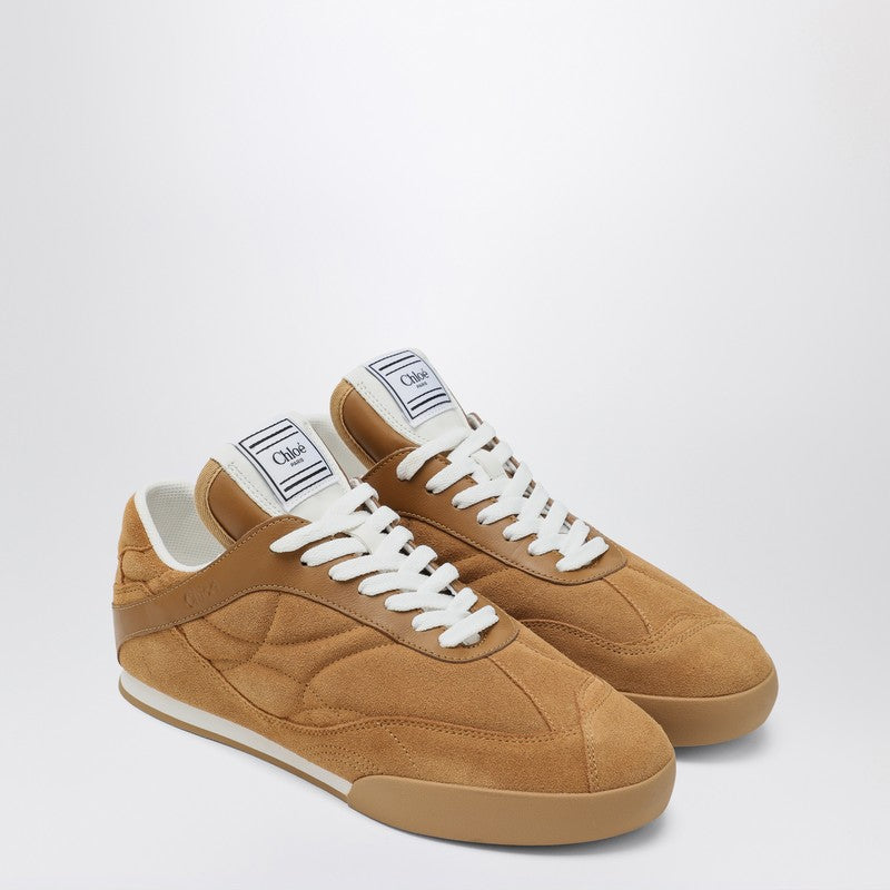 Chloé - Chloé Kick Cinnamon brown sneakers in suede - Sneakers